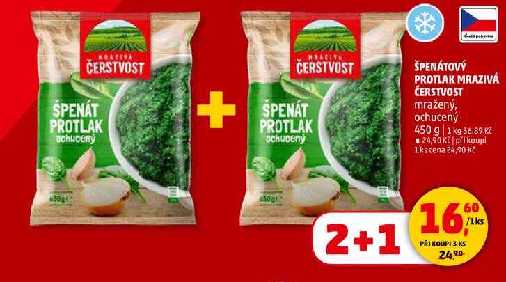 ŠPENÁTOVÝ PROTLAK MRAZIVÁ ČERSTVOST, 450 g