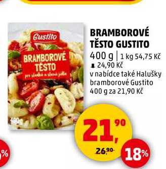 BRAMBOROVÉ TĚSTO GUSTITO, 400 g