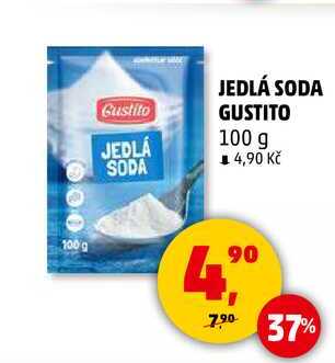 JEDLÁ SODA GUSTITO, 100 g 