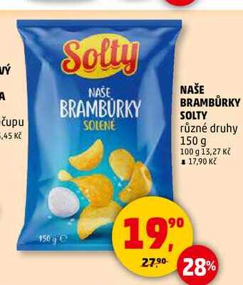 NAŠE BRAMBŮRKY SOLTY, 150 g 