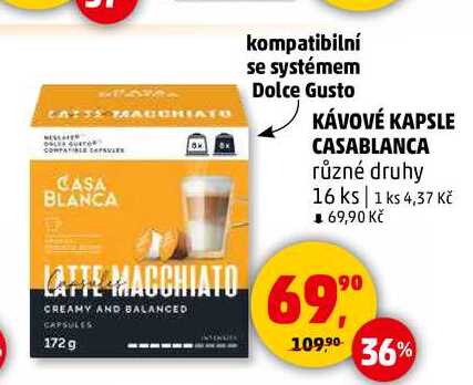 KÁVOVÉ KAPSLE CASABLANCA, 16 ks