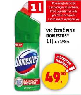 WC ČISTIČ PINE DOMESTOS, 1 l