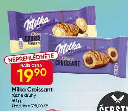 Milka Croissant různé druhy 50 g 