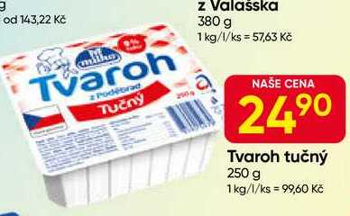 Tvaroh z Poděbrad Tučný z Valašska 380 g