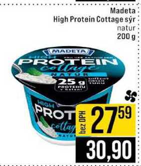 Madeta High Protein Cottage sýr natur 200 g
