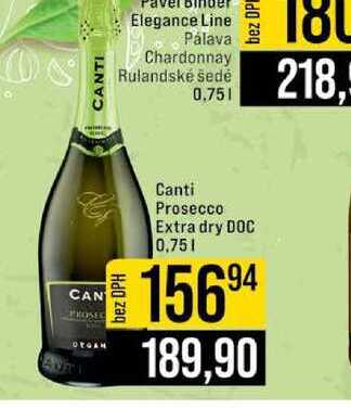 Canti Prosecco Extra dry DOC 0,75l