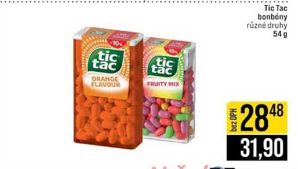 Tic Tac bonbóny různé druhy 54 g 