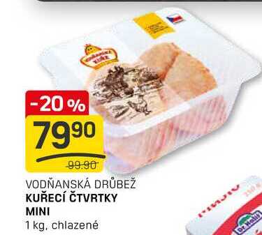 KUŘECÍ ČTVRTKY MINI 1 kg, chlazené  