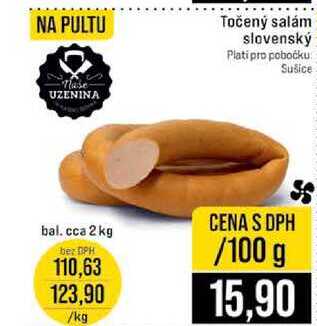 Točený salám slovenský bal. cca 2 kg 100g