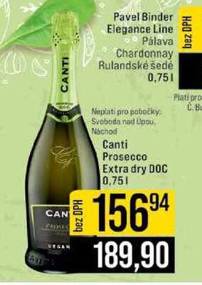 Canti Prosecco Extra dry DOC 0,75l