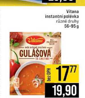 Vitana instantní polévka různé druhy 56-95 g 