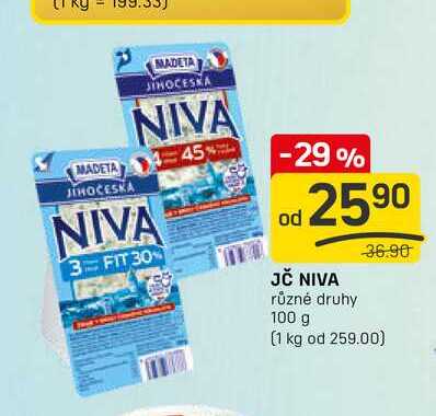 JČ NIVA různé druhy 100 g