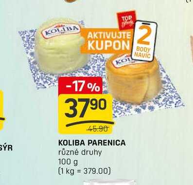 KOLIBA PARENICA různé druhy 100 g 