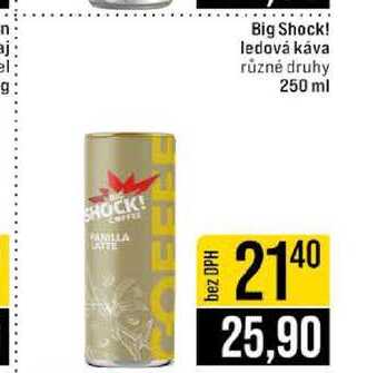 Big Shock! ledová káva různé druhy 250 ml