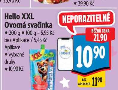 Hello XXL Ovocná svačinka 200 g  