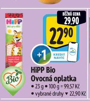 HIPP  Ovocná oplatka 23 g  