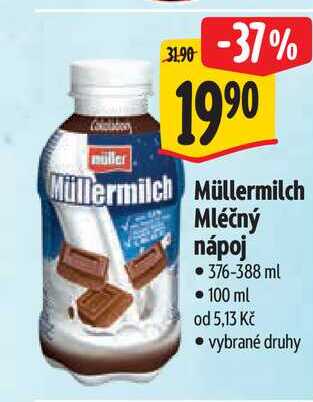   Müllermilch Mléčný пароj 376-388 ml  
