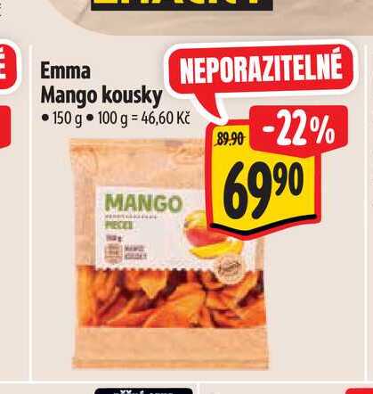 Emma Mango kousky 150 g