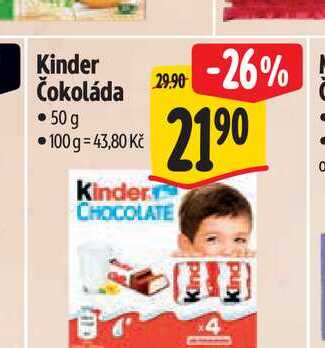   Kinder Čokoláda  50 g  