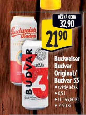  Budvar Original/ Budvar 33 0,5 l