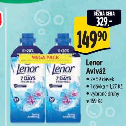  Lenor Aviváž  2× 59 dávek 