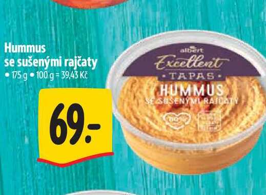 Hummus se sušenými rajčaty 175 g 