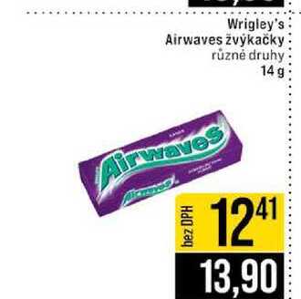 Wrigley's Airwaves žvýkačky různé druhy 14 g 