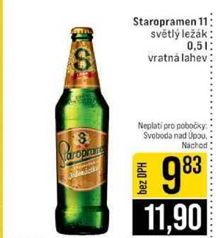 Staropramen 11 světlý ležák 0,5l
