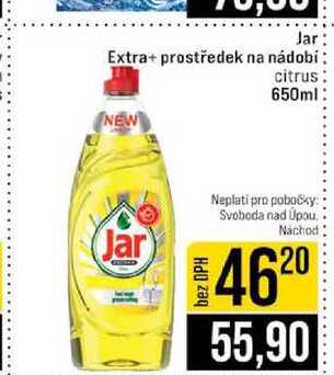 Jar Extra prostředek na nádobí citrus 650ml