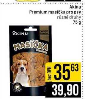 Akinu Premium masíčka pro psy různé druhy 75g