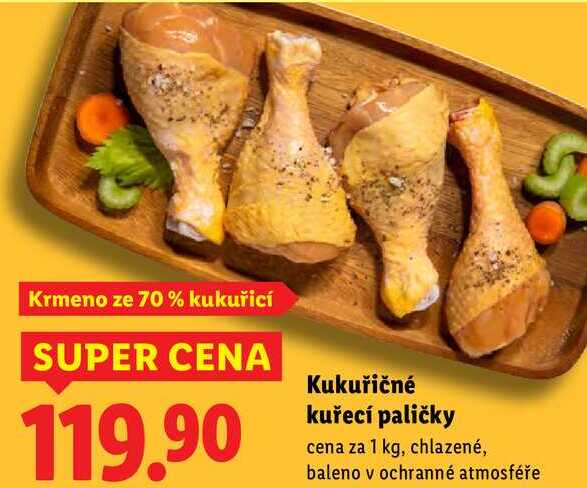 Kukuřičné kuřecí paličky, cena za 1 kg