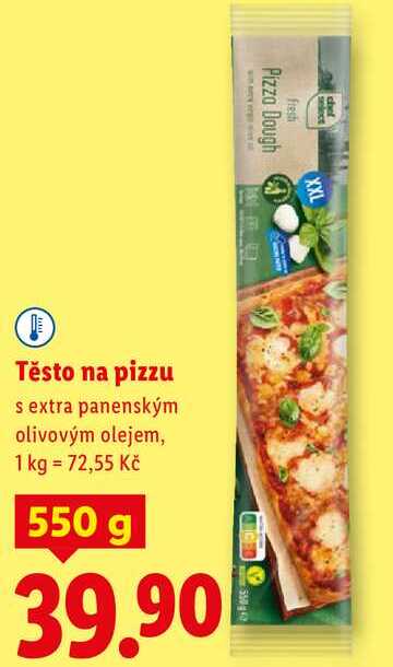Těsto na pizzu, 550 g