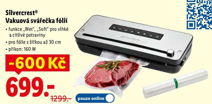 Silvercrest Vakuová svářečka fólií 