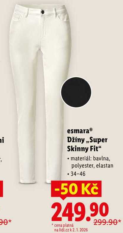 esmara Džíny „Super Skinny Fit" 