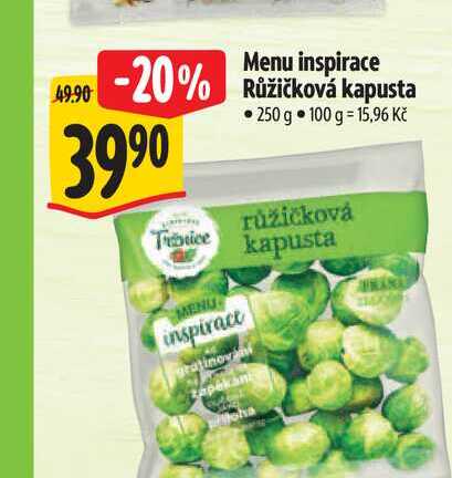 Menu inspirace Růžičková kapusta 250 g