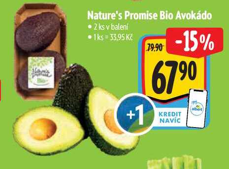Nature's Promise Bio Avokádo 2 ks  
