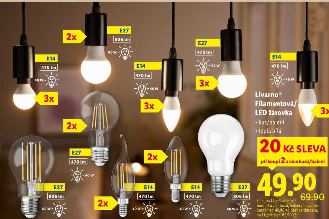 Livarno Filamentová/LED žárovka