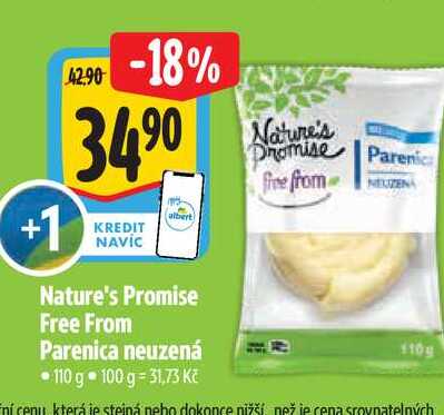   Nature's Promise Free From Parenica neuzená 110 g  