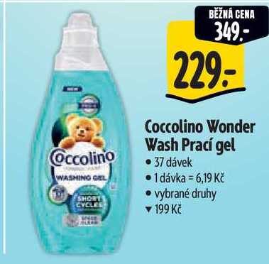 Coccolino Wonder Wash Prací gel, 37 dávek