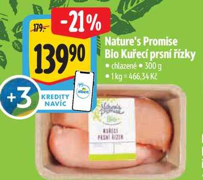   Nature's Promise  Kuřecí prsní řízky 300 g