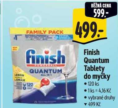 Finish Quantum Tablety do myčky, 120 ks