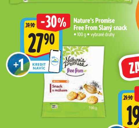 Nature's Promise Free From Slaný snack 100 g 