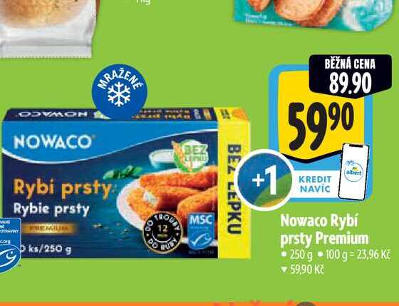  Nowaco Rybí prsty Premium 250 g 