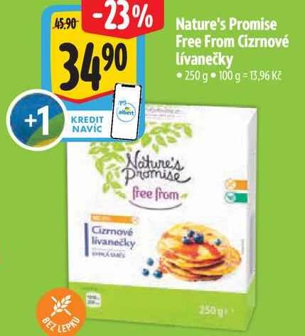   Nature's Promise Free From Cizrnové lívanečky 250 g 