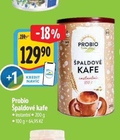  PROBIO ŠPALDOVĖ KAFE instantni 200 g