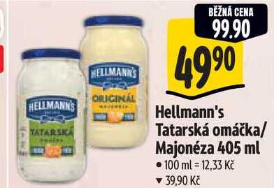 Hellmann's Tatarská omáčka/Majonéza, 405 ml