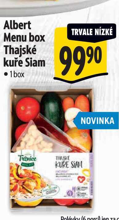 Albert Menu box Thajské kuře Siam 1box  