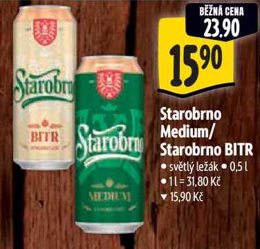 Starobrno BITR, 0,5 l v akci