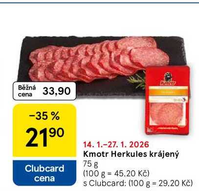 Kmotr Herkules krájený, 75 g  