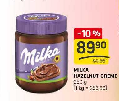 MILKA HAZELNUT CREME 350 g